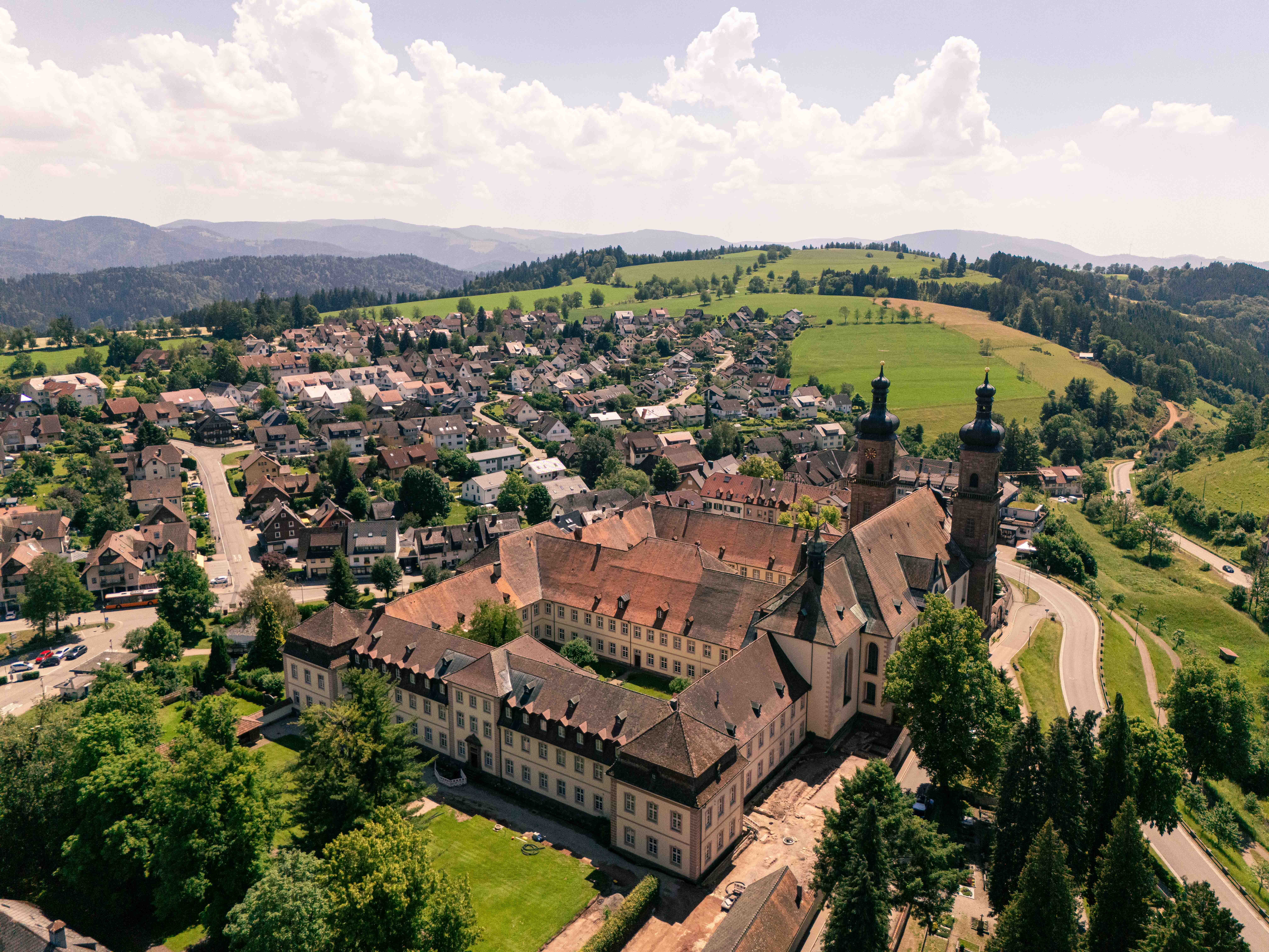 Vorstellung des Energieparks in St. Peter - Luftaufnahme von St. Peter